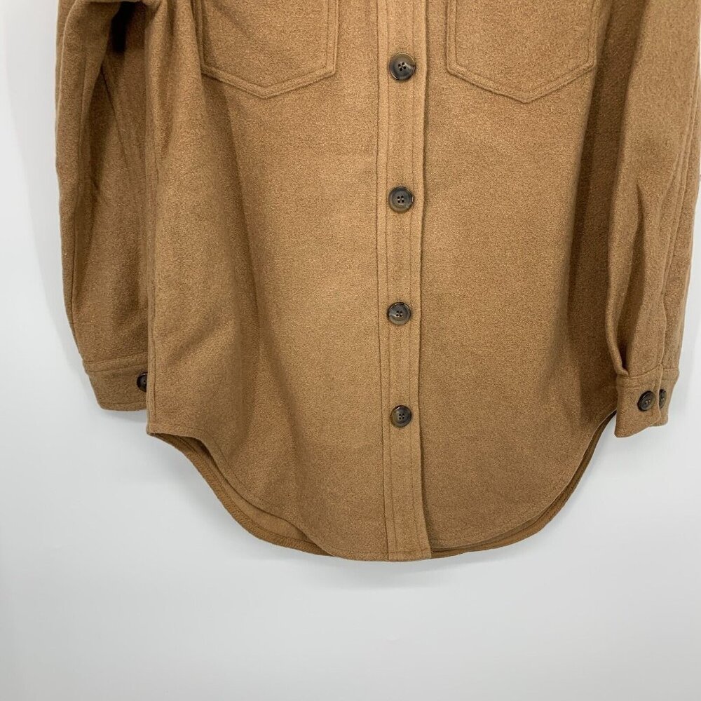 BlankNYC Shacket Lets Get Lost Button Down Brown … - image 6